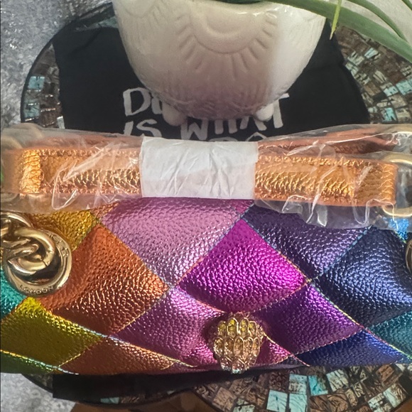 Kurt Geiger Rainbow Quilted Shoulder Bag - Picture 6 of 17